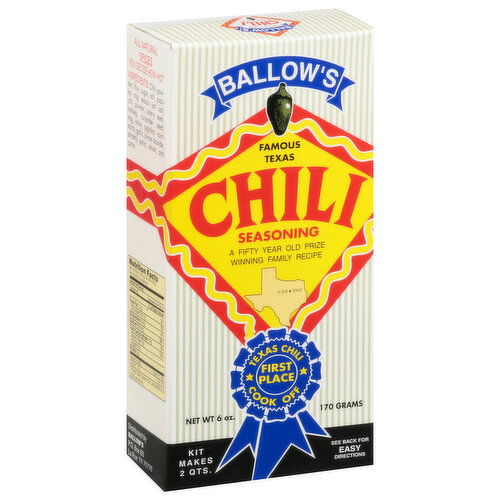 Ballow's Seasoning, Chili