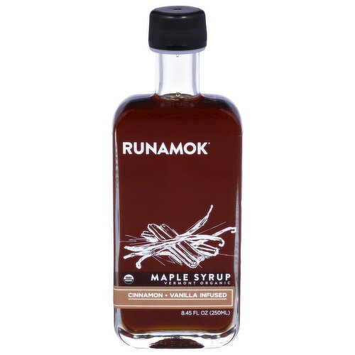 Runamok Maple Maple Syrup, Vermont Organic, Cinnamon + Vanilla Infused Image 1 of 3
