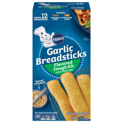 Pillsbury Garlic Breadsticks Flavored Dough Kit - 1 Each