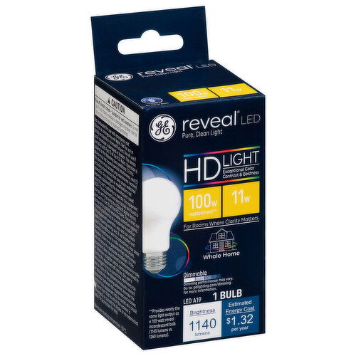 GE Light Bulb, LED, HD Light, 100 Watts