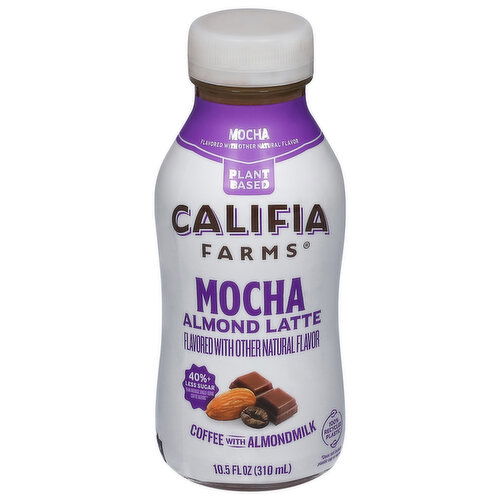 Califia Farms Coffee, with Almondmilk, Mocha Almond Latte, Plant Based