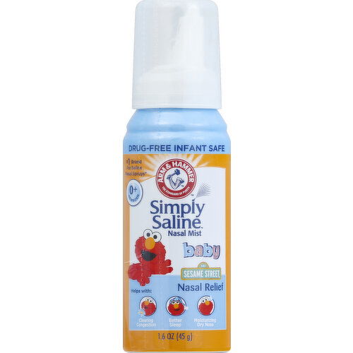 Arm & Hammer Nasal Mist, Nasal Relief, Sesame Street, Baby