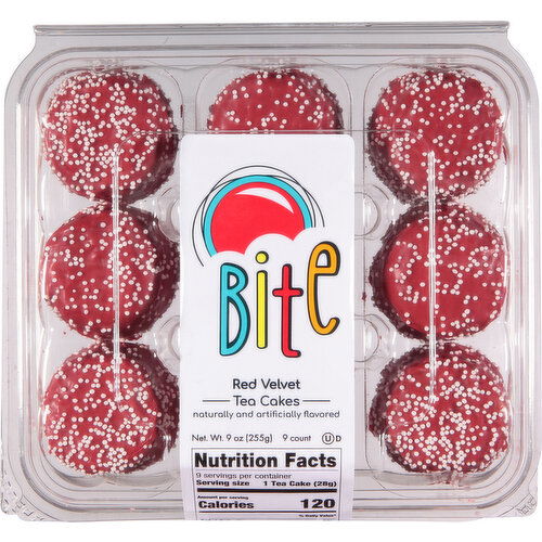 Bite Tea Cakes, Red Velvet