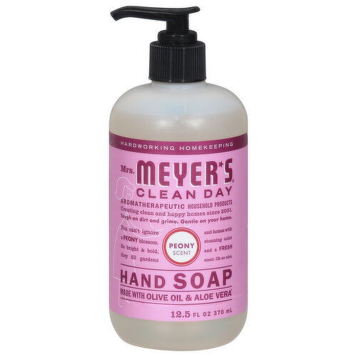 Mrs. Meyer's Hand Soap, Peony Scent - 12.5 Fluid Ounce
