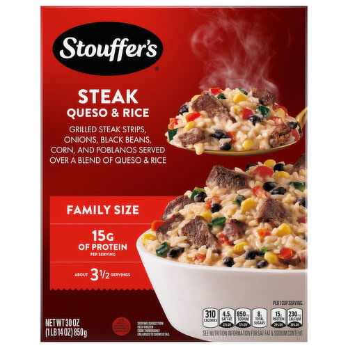 Stouffer's Steak Queso & Rice Family Size - 30 Ounce
