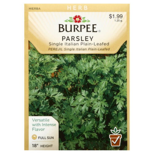 Burpee Seeds, Parsley, Single Italian Plain-Leafed