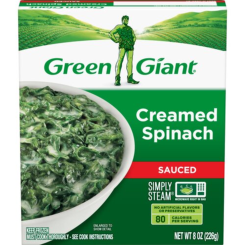 Green Giant Creamed Spinach, Sauced