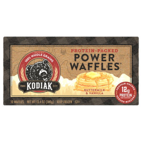 Kodiak Power Waffles, Protein-Packed, Buttermilk & Vanilla