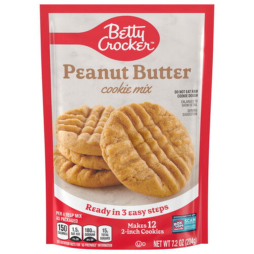 Betty Crocker Cookie Mix, Peanut Butter