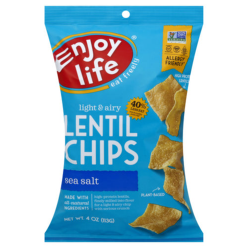 Enjoy Life Lentil Chips, Sea Salt