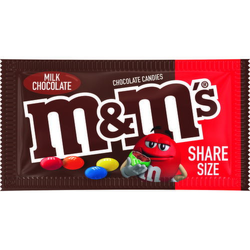 M&M'S M&M'S Milk Chocolate Candy, Share Size, 3.14oz Bag