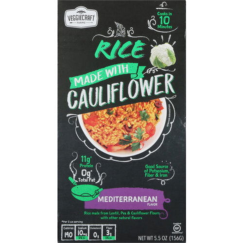 Veggiecraft Farms Rice, Mediterranean Flavor