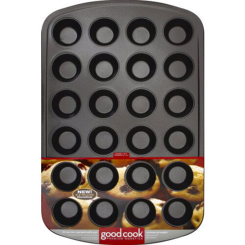 Good Cook Cupcake/Muffin Pan, Mini, 24 Cup