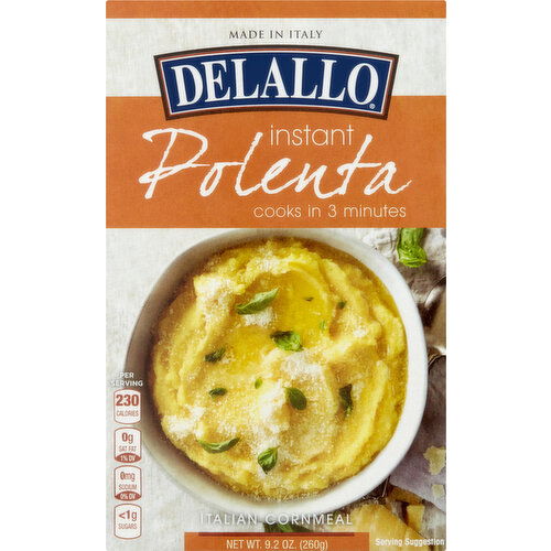 Delallo Polenta, Instant, Italian Cornmeal