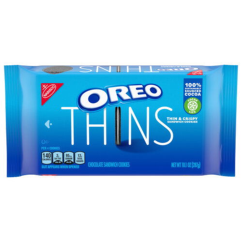 OREO Thins Chocolate Sandwich Cookies, 10.1 oz