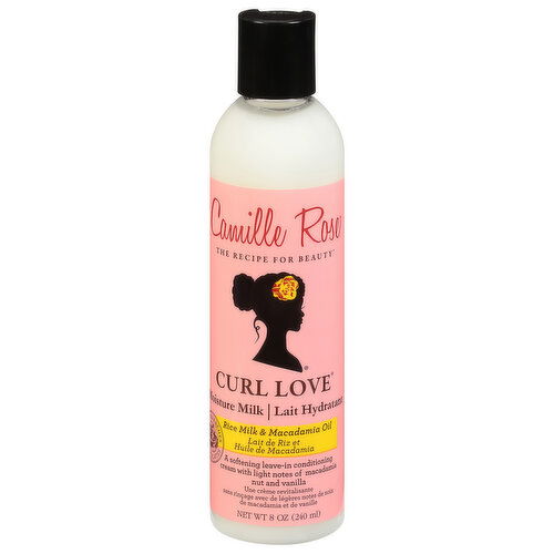 Camille Rose Curl Love, Moisture Milk, Rice Milk & Macadamia Oil