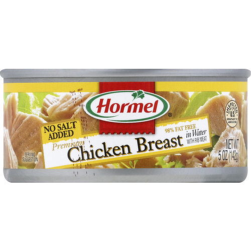 Hormel Chicken Breast, in Water, No Salt Added/98% Fat Free