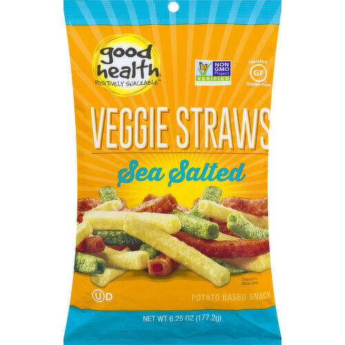 Good Health Veggie Straws, Sea Salted - 6.25 Ounce