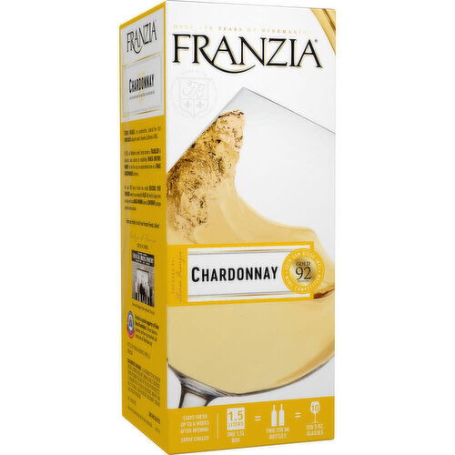 Franzia Vintner Select Chardonnay White Wine Box, 1.5 L    