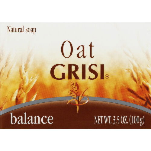 Grisi Natural Soap, Balance, Oat