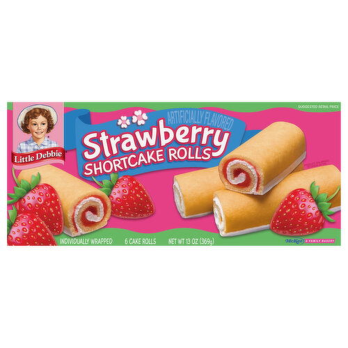 Little Debbie Strawberry Shortcake Rolls - 6 Each