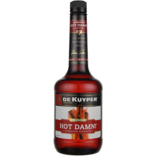 Dekuyper Hot Damn! Cinnamon Schnapps Liqueur, 750 ml    