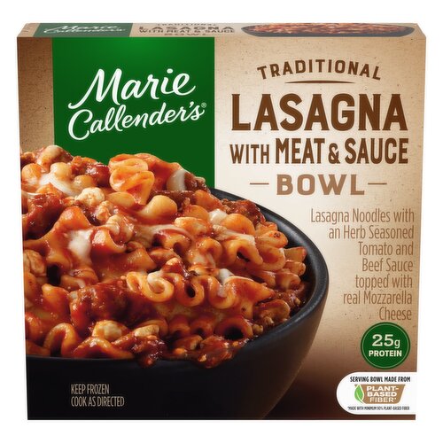 Marie Callender's Lasagna With Meat & Sauce Bowl Frozen Meal - 11.75 Ounce
