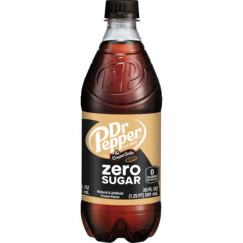 Dr Pepper Cream Soda, Zero Sugar