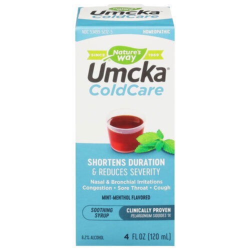 Nature's Way ColdCare, Umcka, Mint-Menthol Flavored