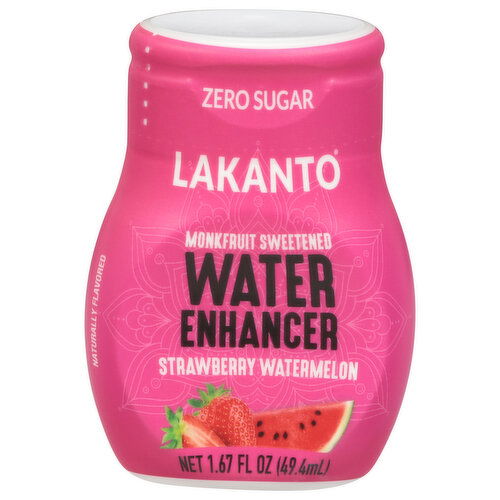 Lakanto Water Enhancer, Zero Sugar, Strawberry Watermelon - 1.67 Fluid Ounce