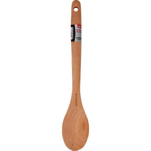 Good Cook Spoon, Basting, Solid Beechwood