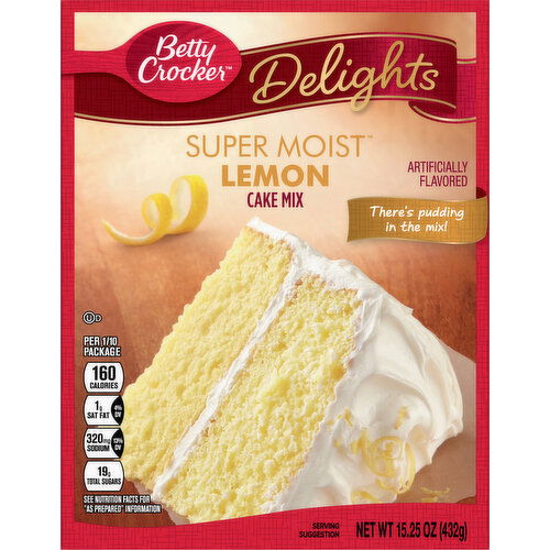 Betty Crocker Cake Mix, Lemon, Super Moist