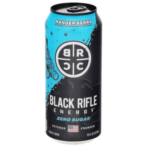 Black Rifle Coffee Company Zero Sugar Ranger Berry Energy Drink - 16 Fluid Ounce