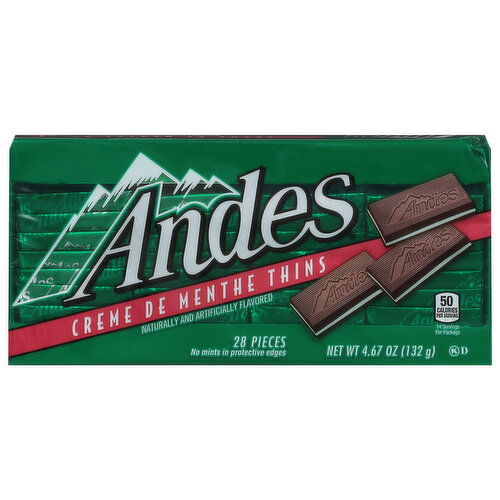 Andes Creme de Menthe Thins