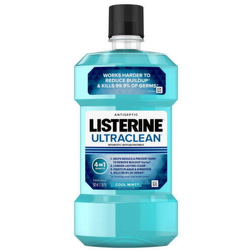 Listerine Mouthwash, Antiseptic, Cool Mint