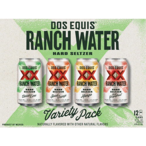 Dos Equis Ranch Water, Variety Pack