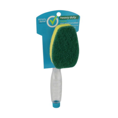 Simply Done Heavy Duty Fillable Dish Wand Scrubber