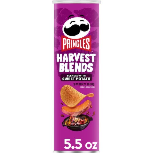 Pringles Potato Crisps Chips, Smoky BBQ - 5.5 Ounce