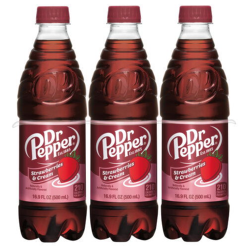 Dr Pepper Soda, Strawberries & Cream