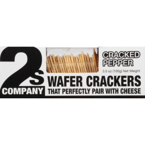 2s Company Wafer Crackers, Cracked Pepper