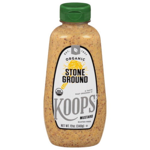 Koops' Mustard, Stone Ground, Organic