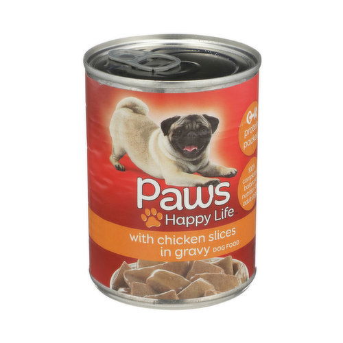 Paws Happy Life Chicken Slices in gravy