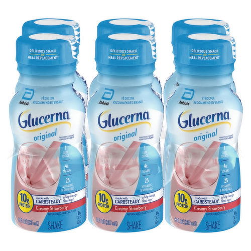 Glucerna Shake, Creamy Strawberry, Original