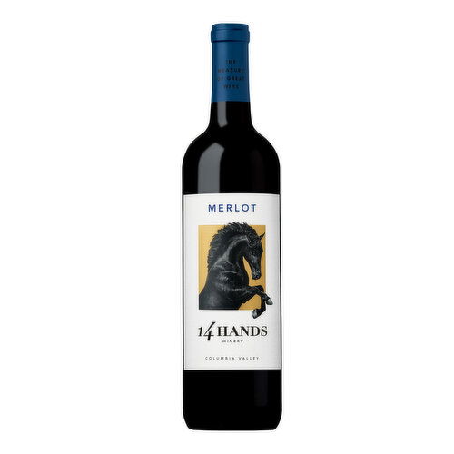 14 Hands Merlot Washington Red Wine, 750 ml    