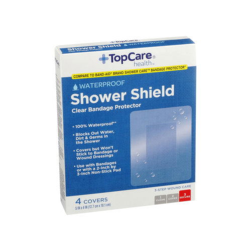 Topcare Waterproof Shower Shield Clear Bandage Protector Covers