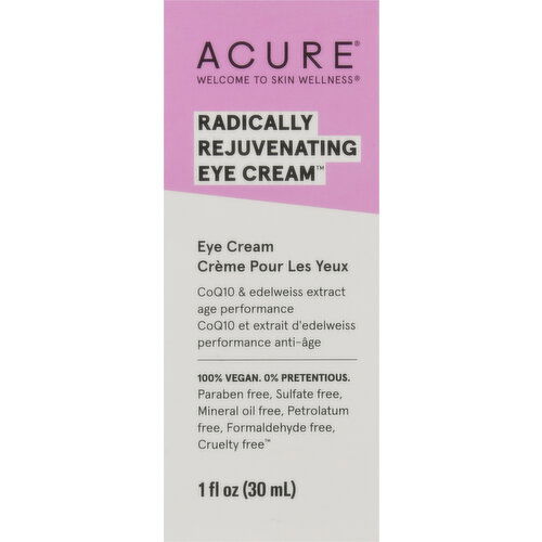 Acure Eye Cream, Radically Rejuvenating