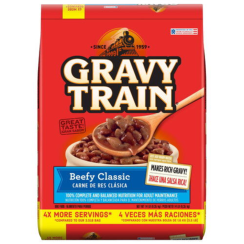 Gravy Train Dog Food, Beefy Classic