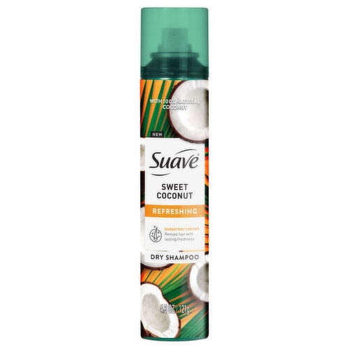 Suave Refreshing Sweet Coconut Dry Shampoo - 4.3 Ounce