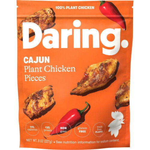 Daring Plant Chicken Pieces, Cajun - 8 Ounce