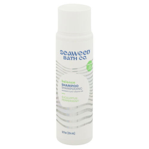 Seaweed Bath Shampoo, Balance, Eucalyptus Peppermint - 12 Fluid Ounce